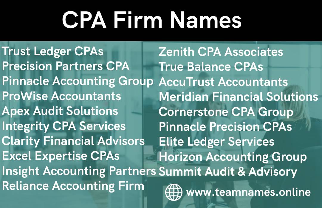 CPA Firm Names