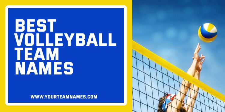 Best Volleyball Team Names Ideas